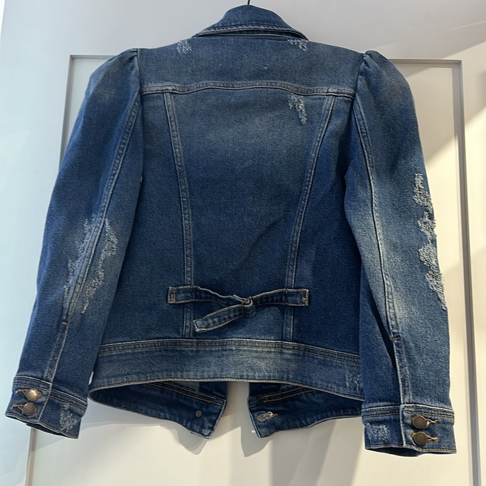 SOLD!!!NEW RETROFETE denim jeans jacket XS $595 - Picture 4 of 7